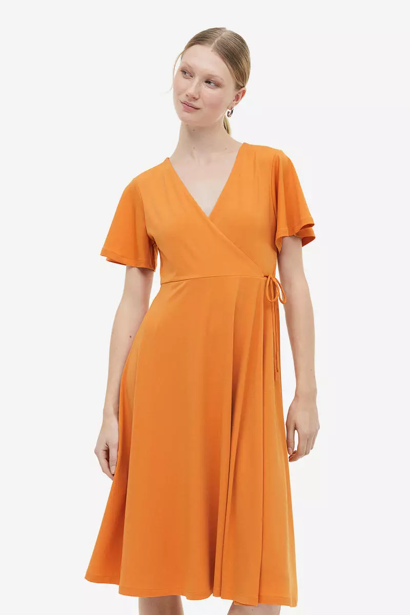 Jersey wrap dress h&m discount