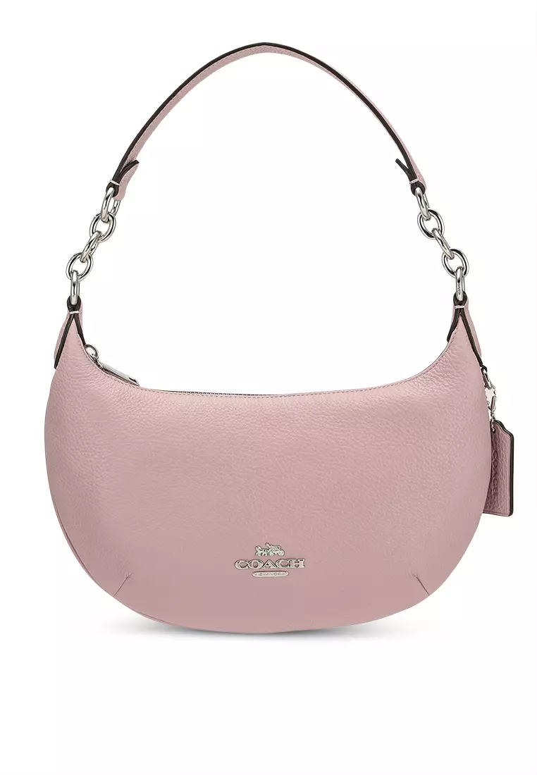 Pink coach hobo bag store