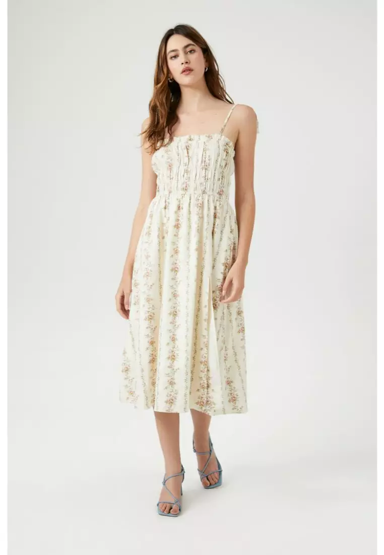 Forever 21 white discount dress with flowers