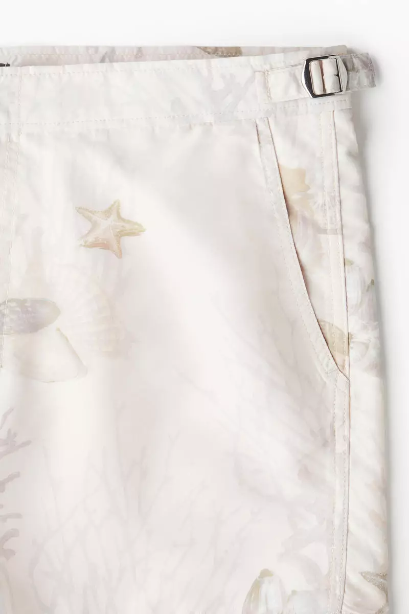 Patterned swim shorts