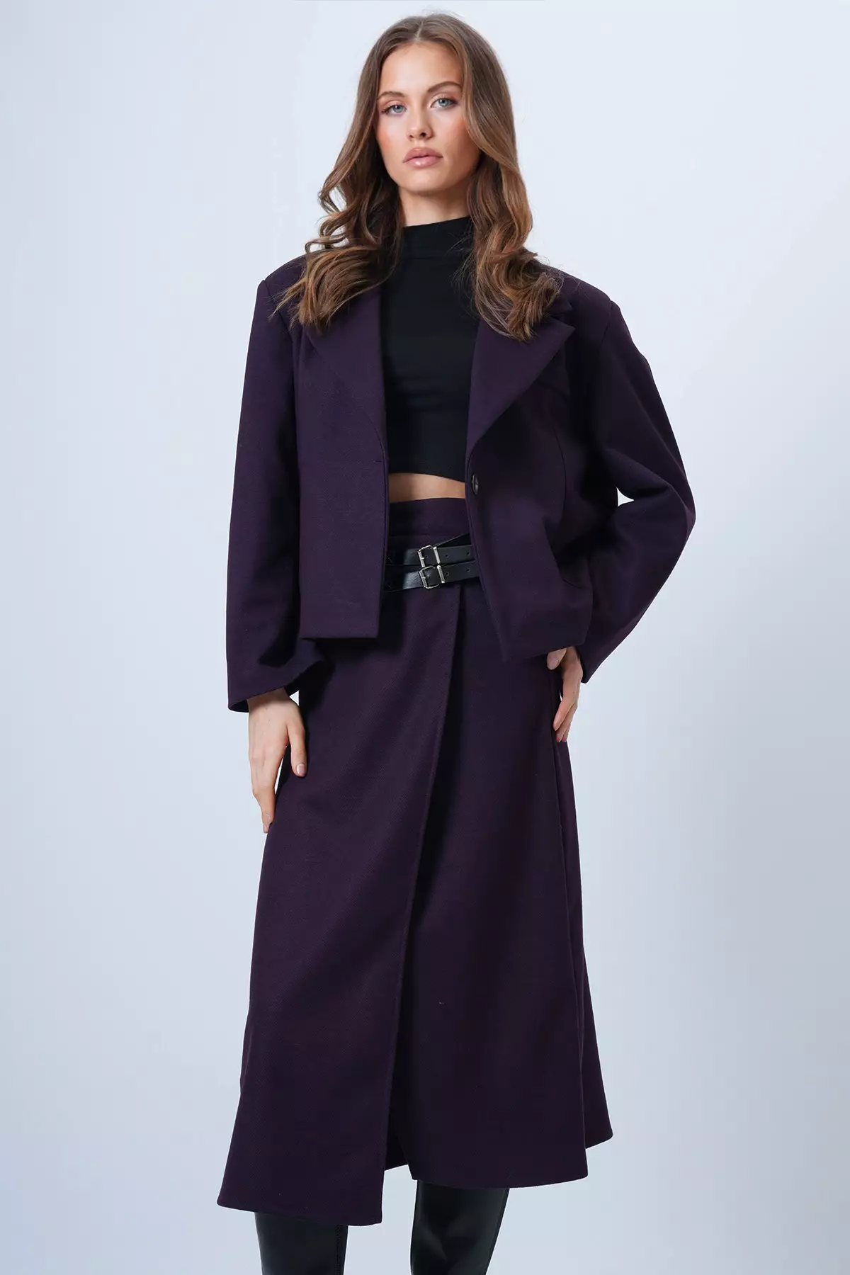 Women'S Plum Fleto Oversized Padded Jacket With Pockets And Lining Alc-X14556
