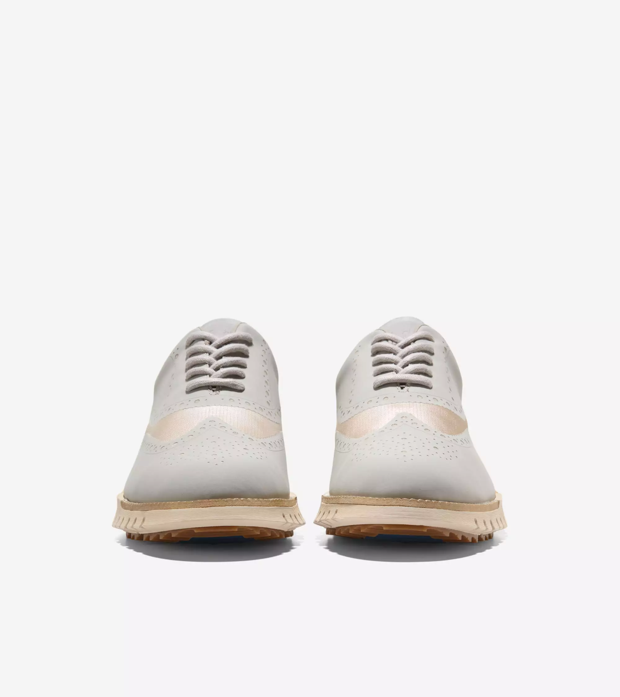 Cole Haan Men Zerogrand Remastered No Sew Wingtip Golf - Sepatu Pria (Gray)