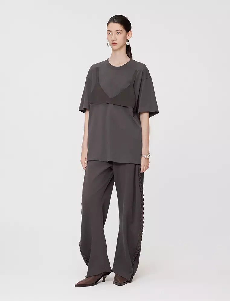 Loose Fit Round Neck Short Sleeve T-Shirt