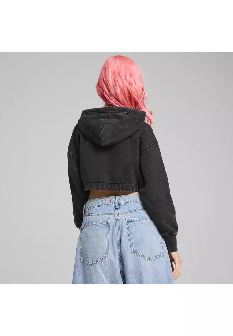 Dare To MIDNIGHT MOTION 女子短版水洗衛衣