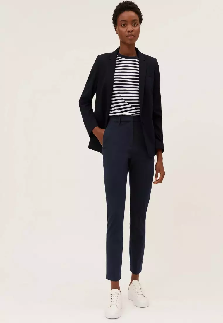 Slim Blazer Marks And Spencer Navy Blazer Ladies Buy MARKS SPENCER