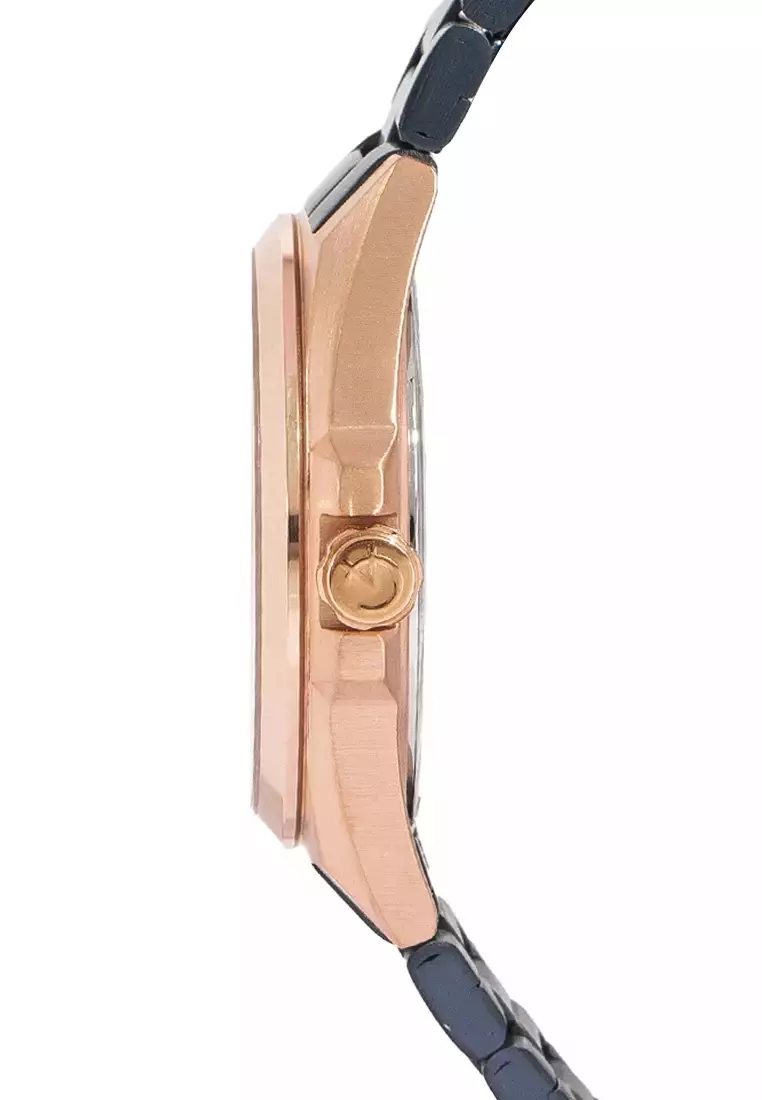 Alexandre Christie Jam Tangan Wanita - Blue Rosegold - Stainless Steel - 8688 LDBURBU