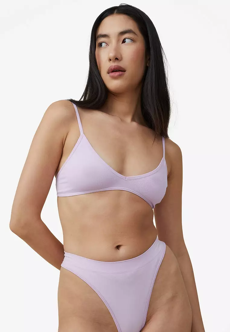 Buy Cotton On Body Seamless Triangle Bralette Online