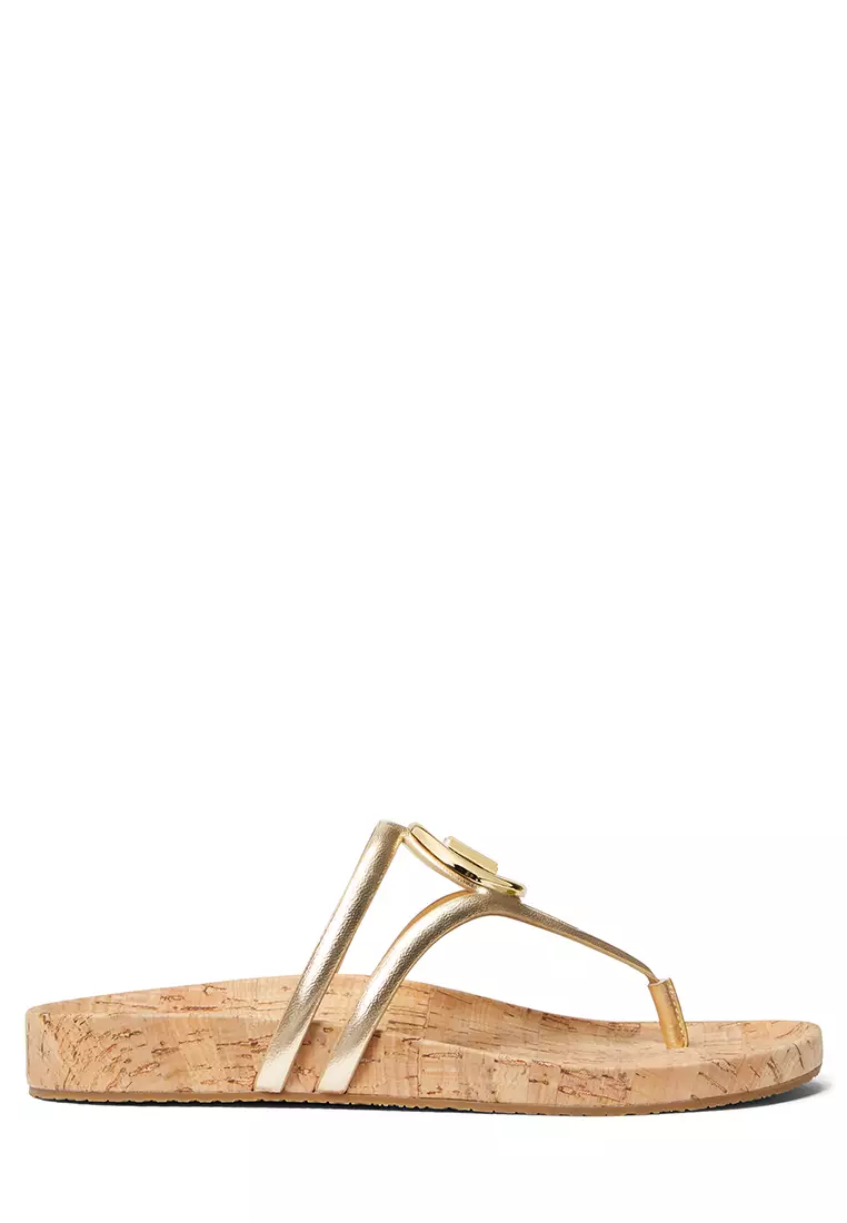 Jual MICHAEL KORS Hampton Thong Sandal Original 2024 ZALORA