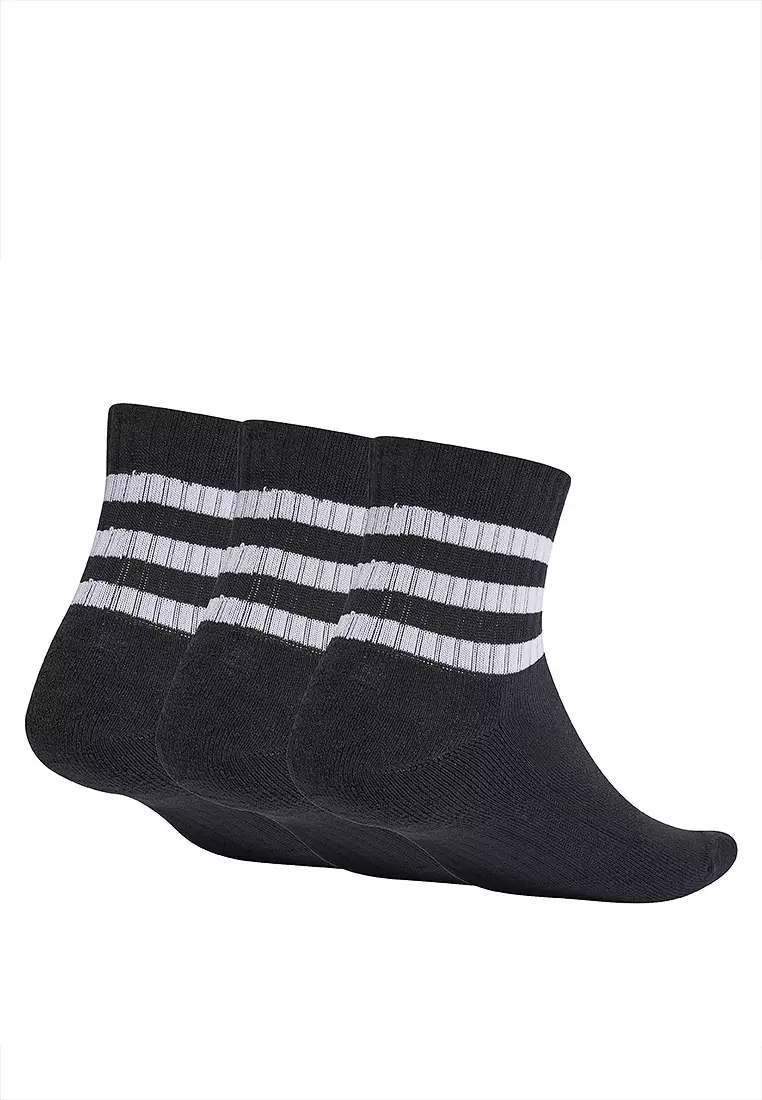 3-Stripes Cushioned Sportswear Low-Cut Socks 3 Pairs