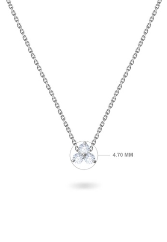 Aquae Jewels white Necklace Britney 18K Gold and Diamonds - White Gold 49883ACD7B52E0GS_1