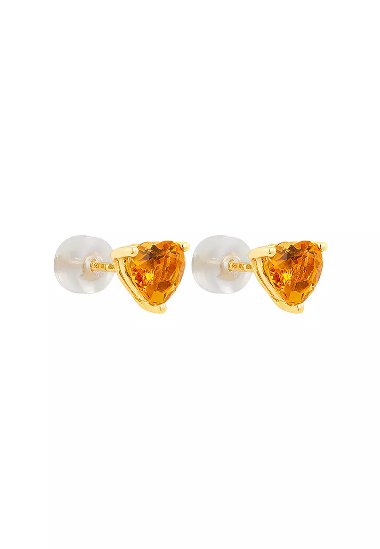 HABIB HABIB Citrine Gemstone Earrings in 585/14K Yellow Gold