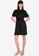 ZALORA BASICS black Shirt Dress with Tie 3C5FFAA07820FAGS_4