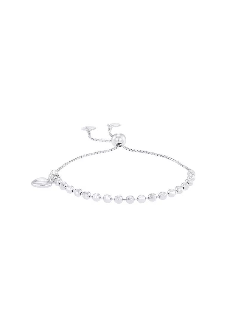 White gold diamond deals bolo bracelet