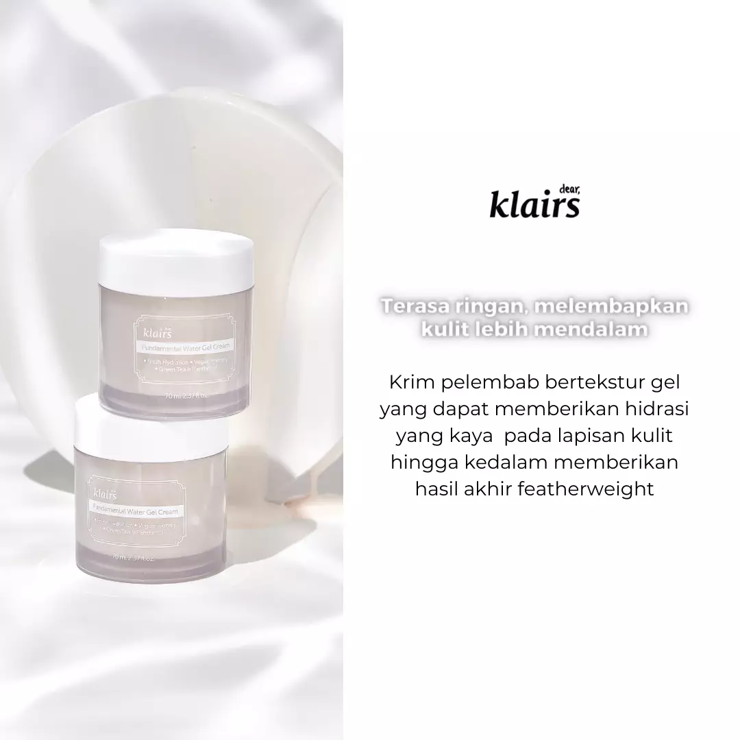 Dear Klairs Fundamental Water Gel Cream 70G