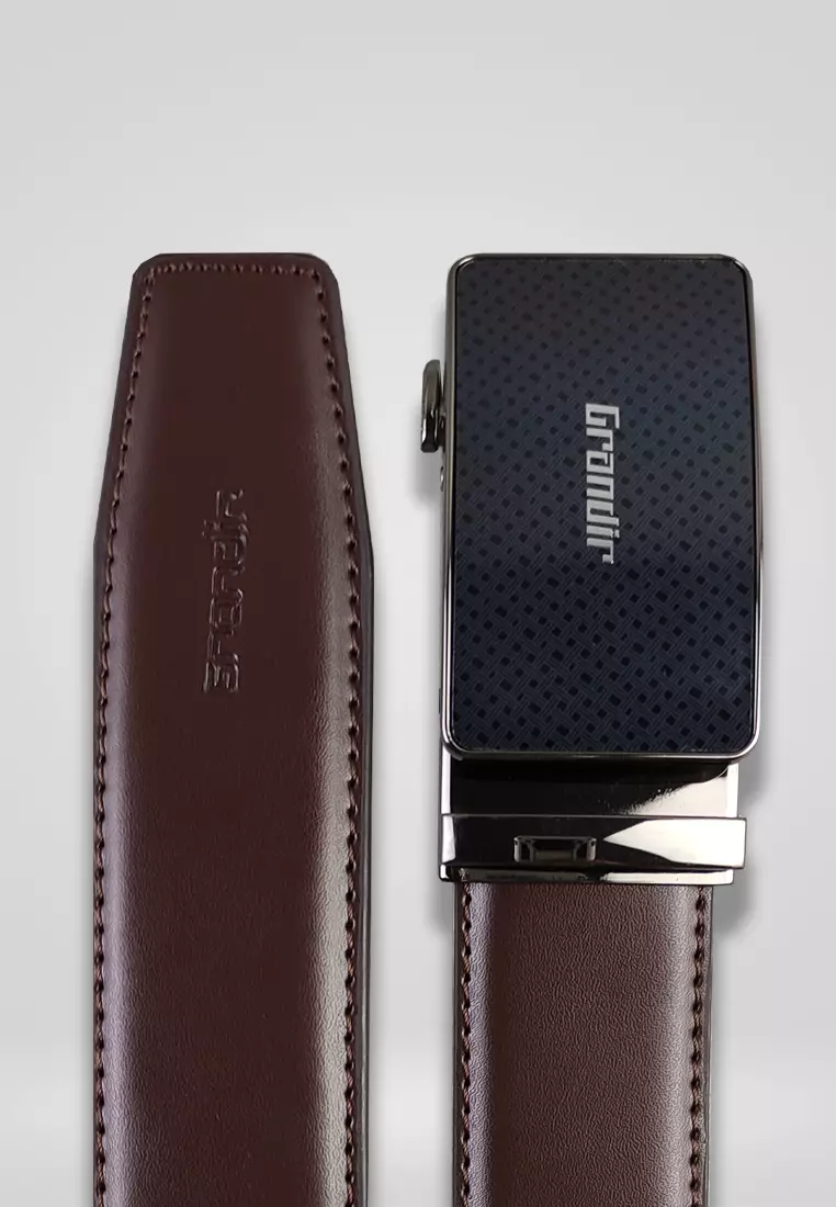 Grandir Ikat Pinggang Pria Kulit Sintetis Premium Sabuk Gesper Men Belt A