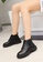 Twenty Eight Shoes black Top Layer Cowhide Lace Up Boots VB829 26C0BSHDB3EAE9GS_5