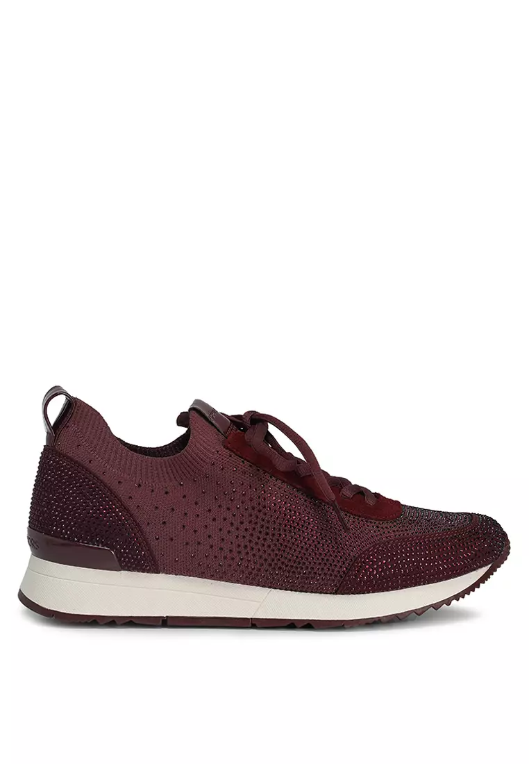 Discount on MICHAEL KORS  shoes - SKU: Jenkins Crystal Embellished Stretch Knit Trainers (nt)
