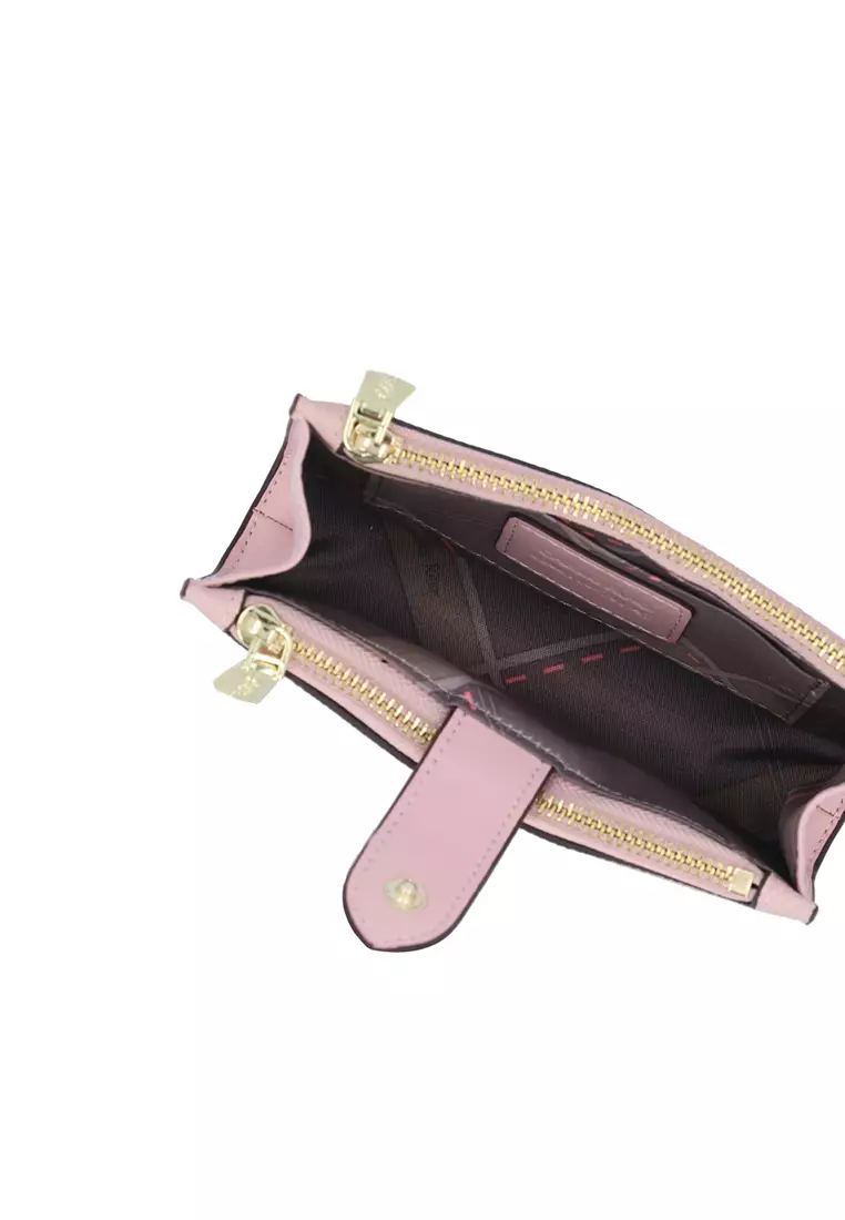 Katie Zip Card Holder  - Peach