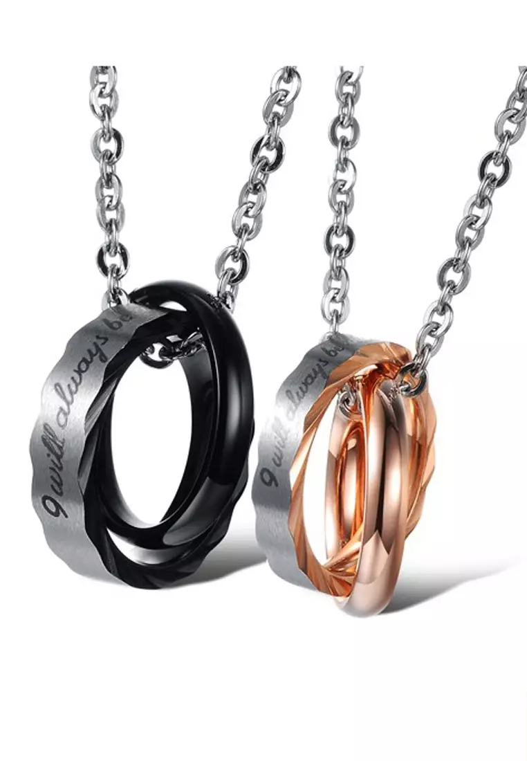 Gold pendant set for couples new arrivals
