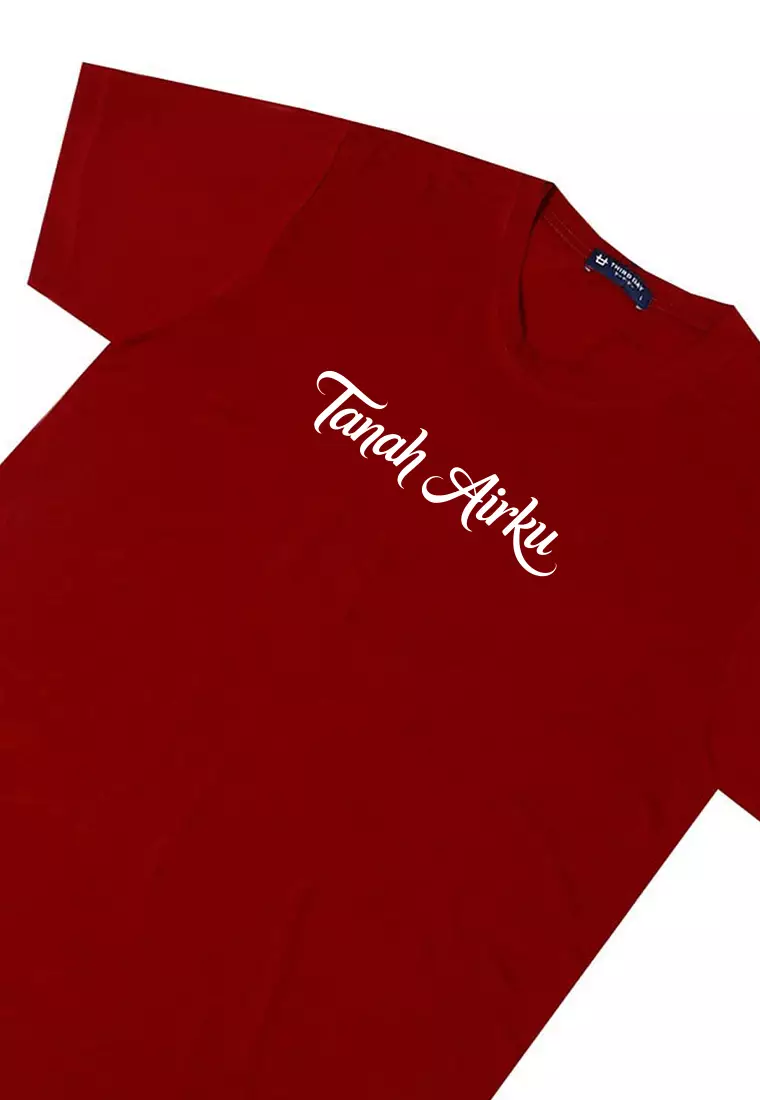 MTW96 Kaos 17 Agustus HUT RI "tanah airku" merah maroon instacool