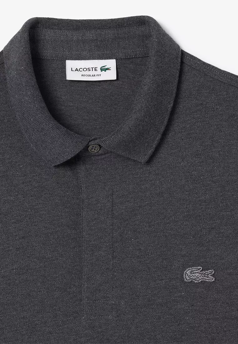 Lacoste grey shirt best sale