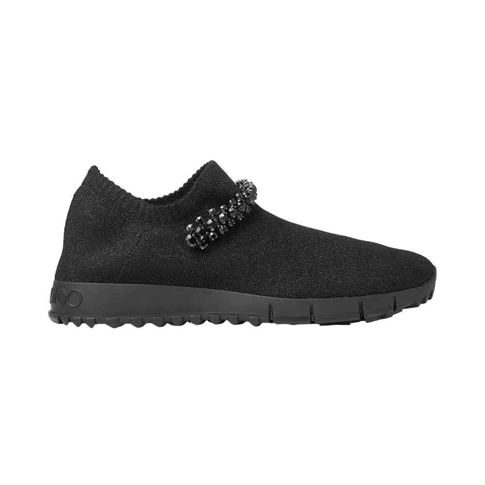 [12.12 Dealcember] Verona Crystal Sneakers All Black