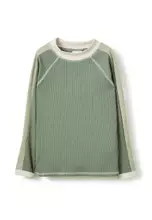 Swag Green/Rib Stripe Panel