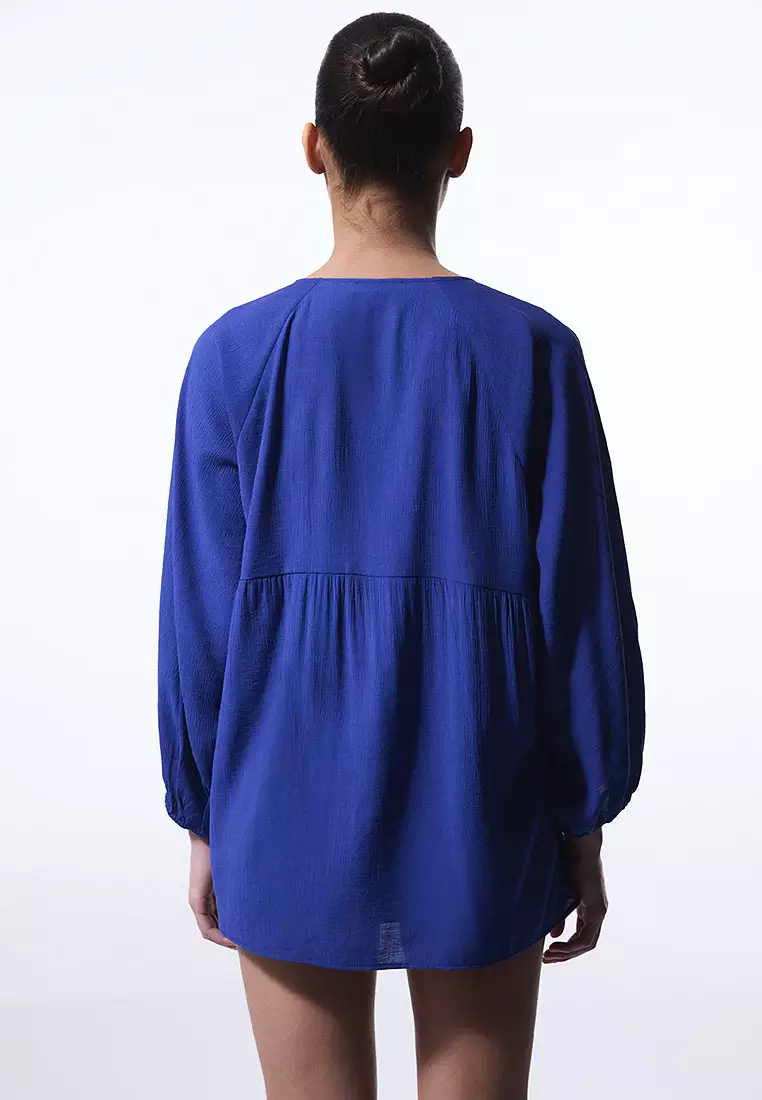 Freya Crinkle V-Neck Midi Kimono