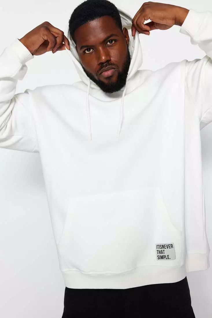 White 2025 hoodie oversized