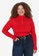 Trendyol red Plus Size Cut Out Sweater 90BE1AA95F85B0GS_1