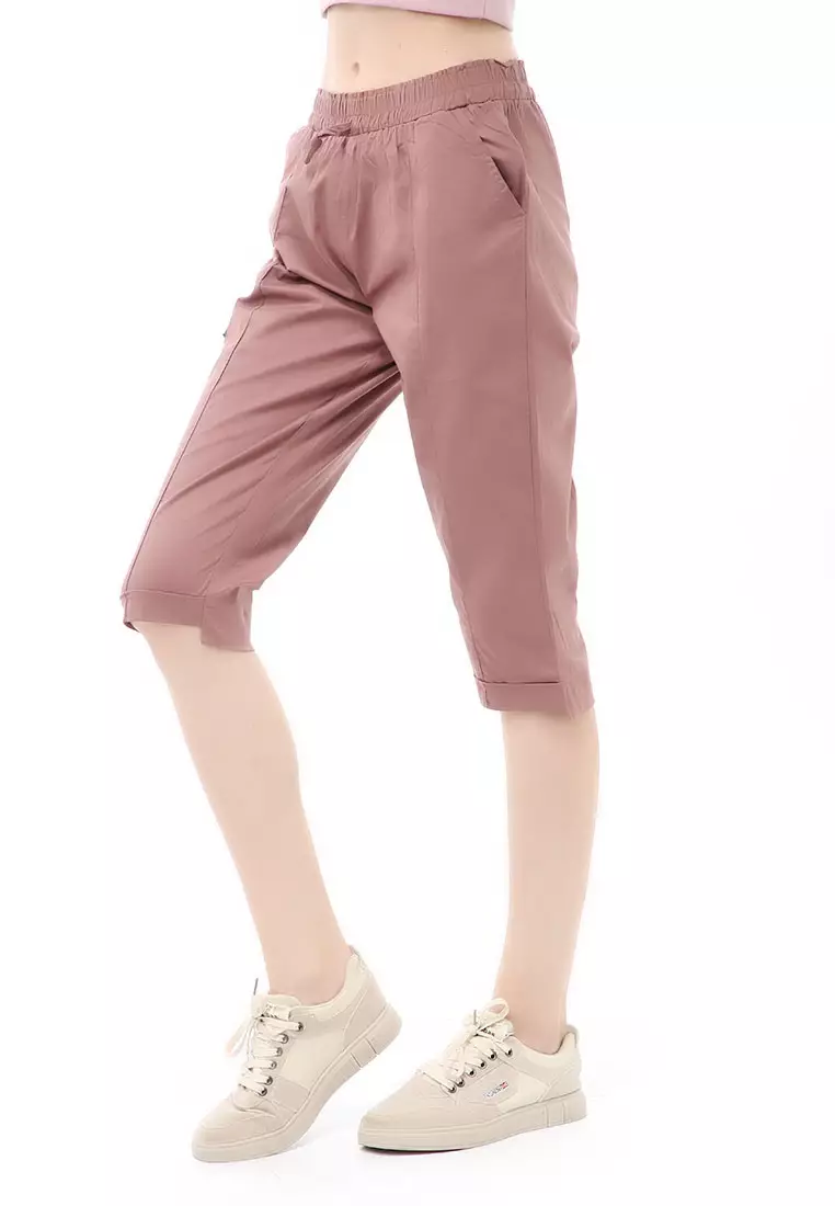 Madoc Short Pants Celana Pendek Kasual Wanita 3/4 Street Material Cotton ORGINAL - Peach