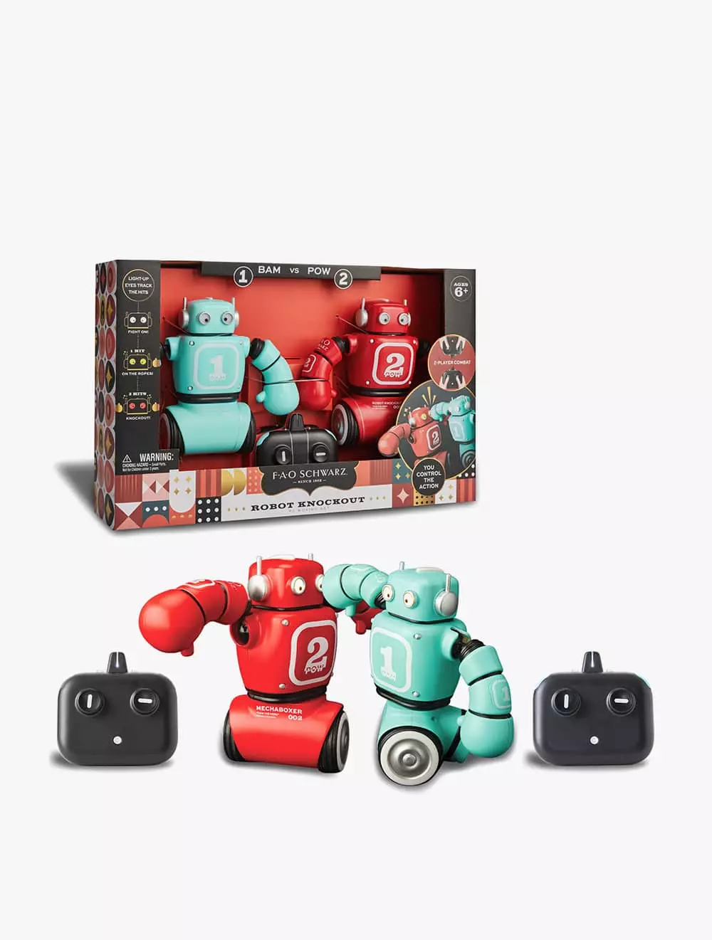 FAO Schwarz Robot Knockout Remote Control Boxing Set - FSZ1103011370 - Multicolor