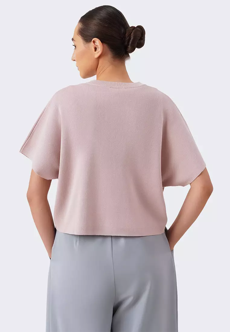 Women's Button Up Dolman Sleeve Knit Shirt