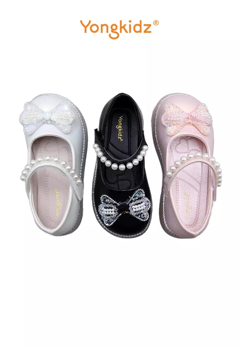 YONGKIDZ SEPATU FLATSHOES ANAK PEREMPUAN OL-CS202-24 HITAM