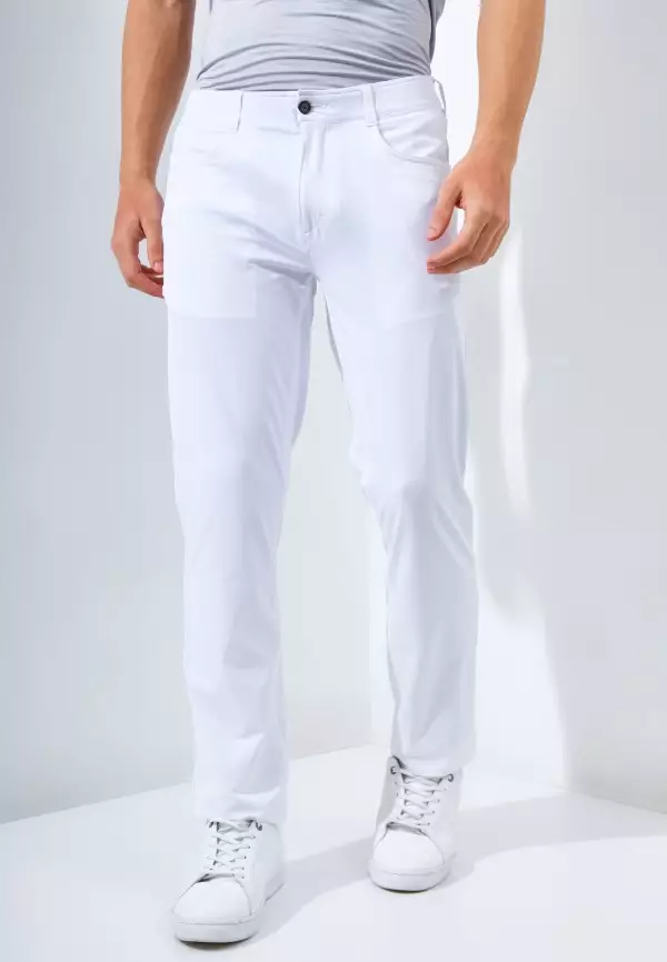 Jack Nicklaus Fox Celana Panjang Pria Slim Fit White