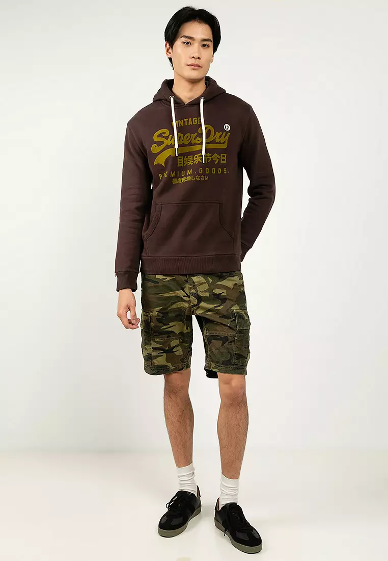 復古寬鬆連帽衛衣