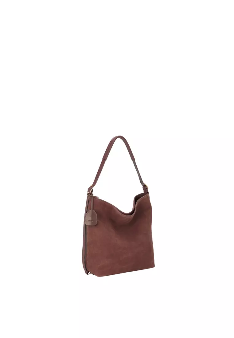 [Limited] DON Shoulder Bag - Suede Coconut Shell