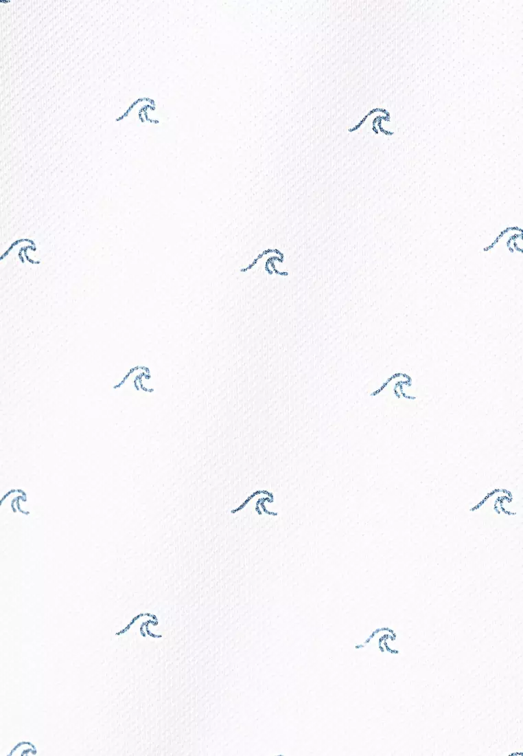 Printed Cotton Polo Shirt