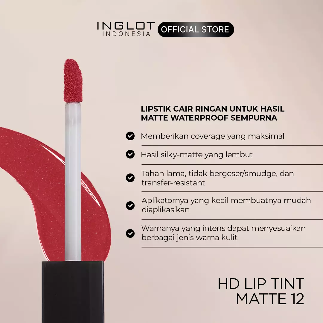 INGLOT HD LIP TINT MATTE 12
