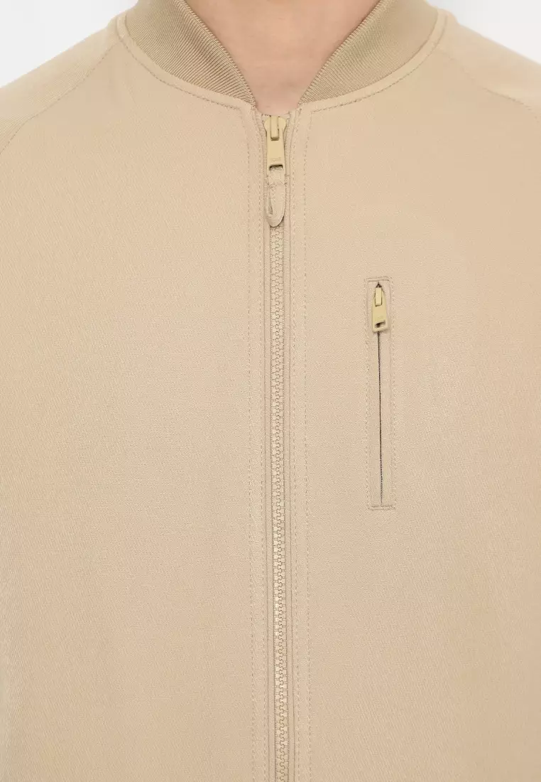 Jobb Olympius Jacket Pria Slim Fit Beige