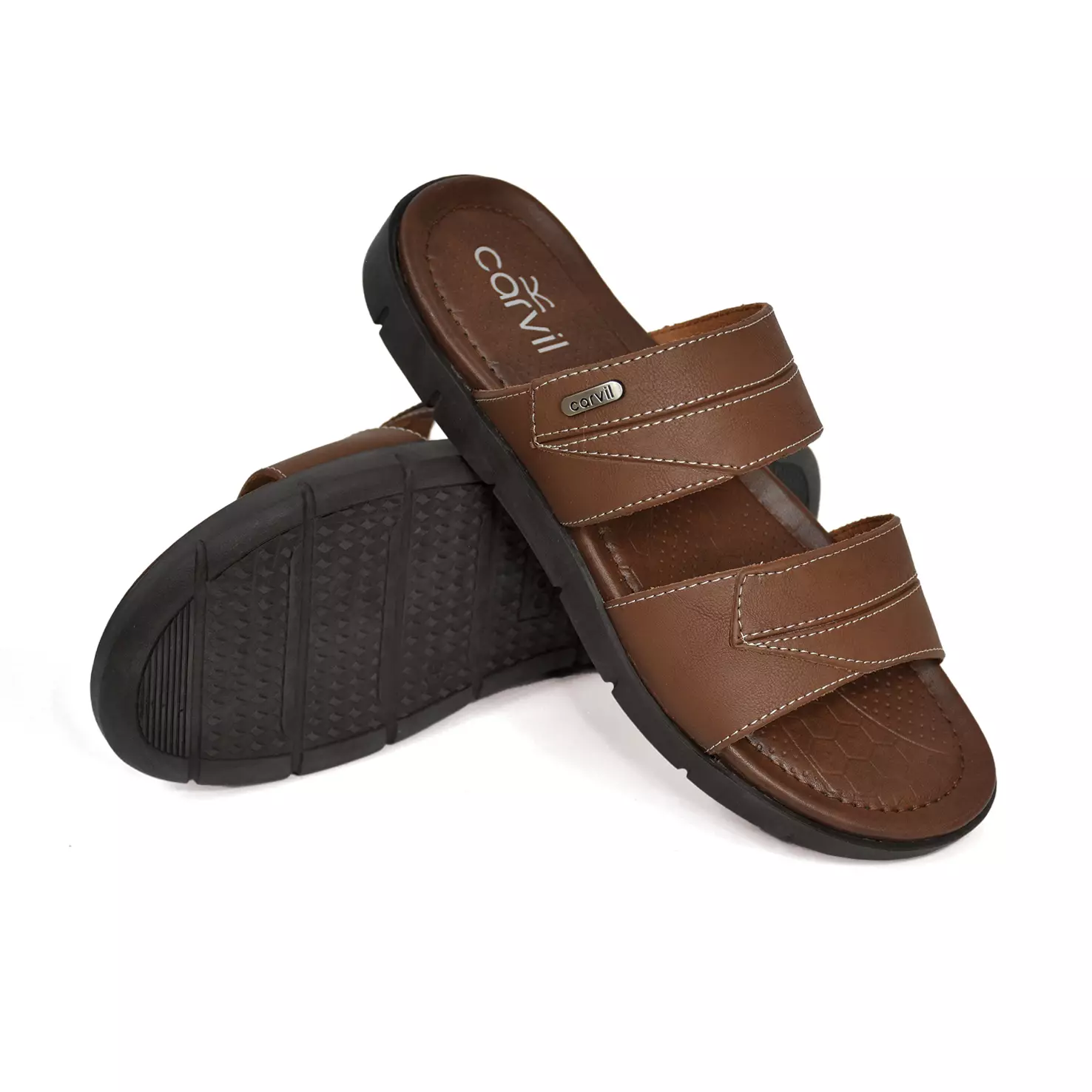 Carvil Sandal Pria Wolves-02 M Brown