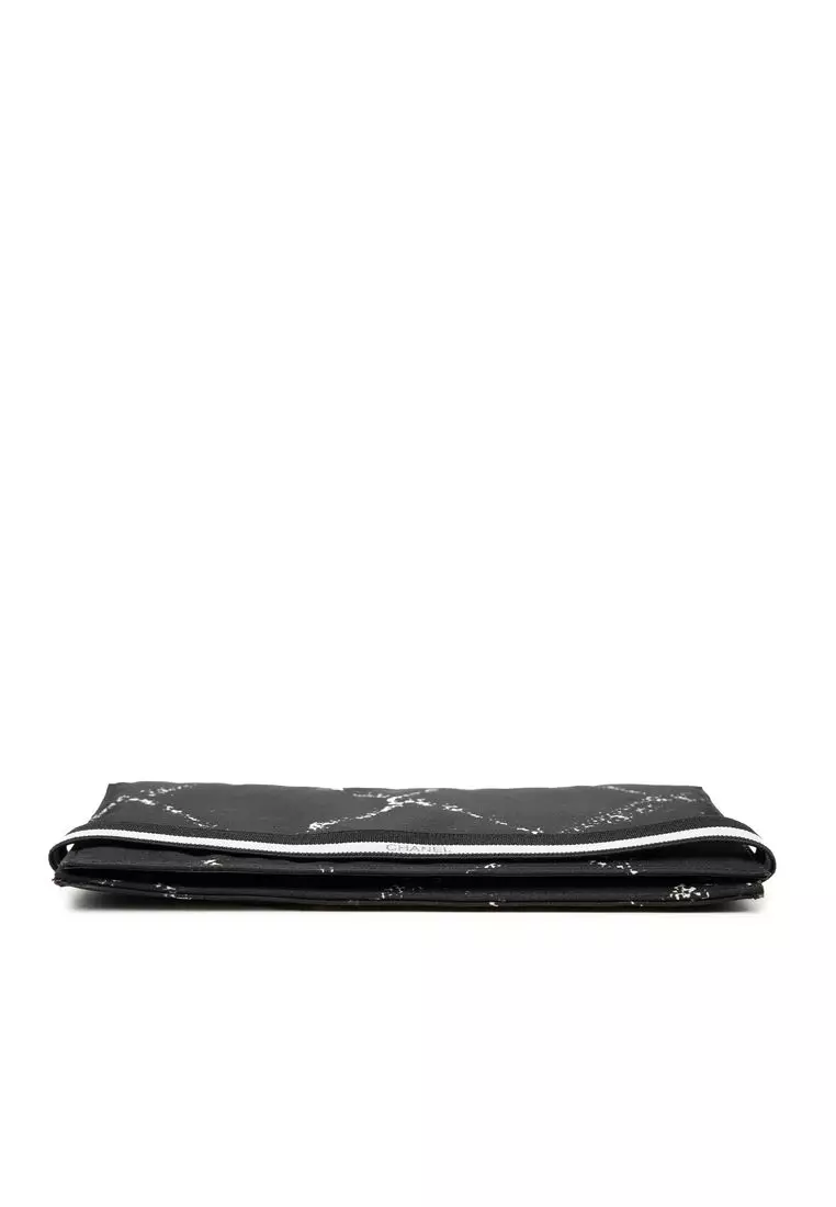 Pre-Loved Chanel Old Travel Line Nylon Bifold Long Wallet