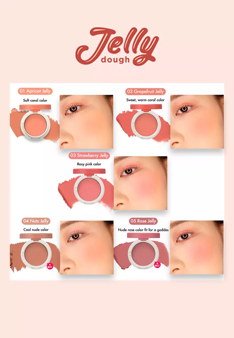 Holika Holika Jelly Dough Blusher - 02 Grapefruit Jelly
