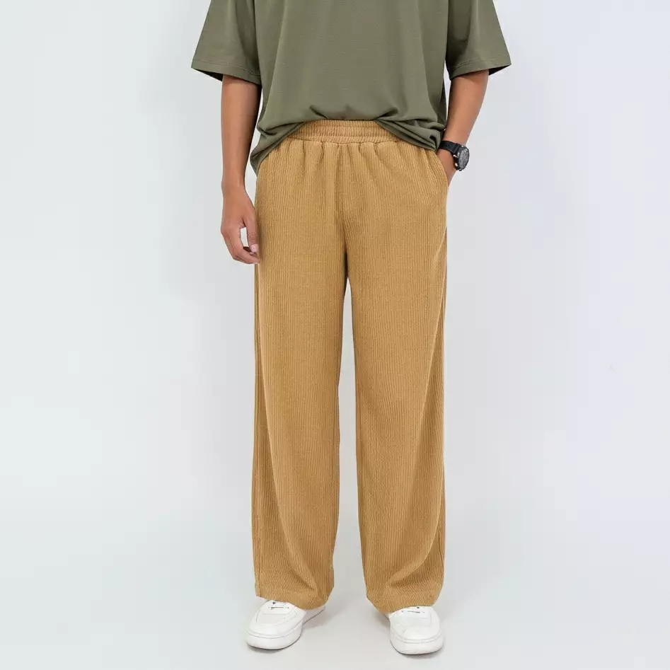 Raka Suede Corduroy Pants Coklat