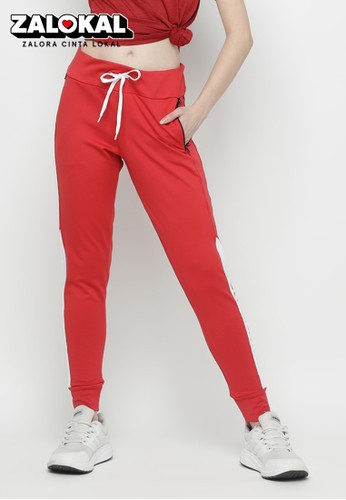 Jual Corenation Active Meidy Pants Red White Original Zalora Indonesia