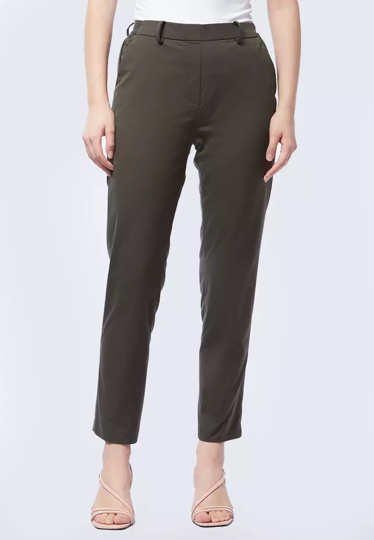 Basic Tapered High Rise Pants