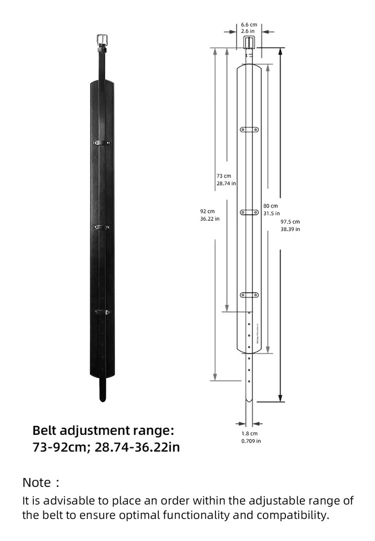 Helena 女士宽版皮质腰带配搭扣-黑色