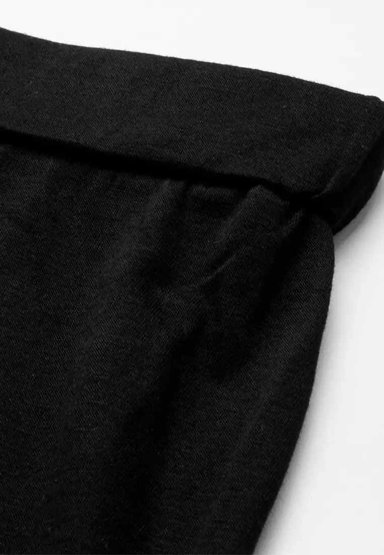 Black Knitted Long Tube Skirt