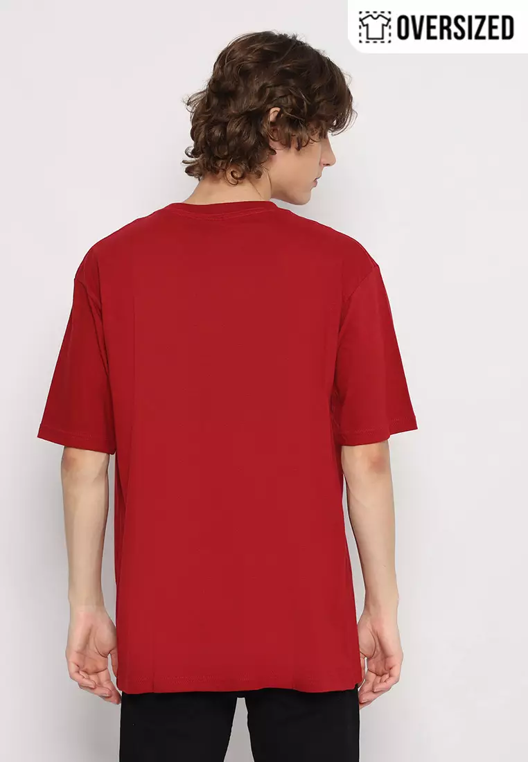 POLICE T-Shirt Cotton Oversized Pria 2079260051