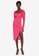 Trendyol pink Ruched Midi Dress 8100DAA71D8083GS_1